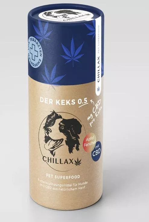 Hundekekse - Apfel-Fenchel - 0.5 mg CBD - Total 120 mg CBD